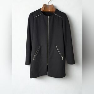 Zara Woman Round Neck Coat Or Dress Double Lining Holiday Office L